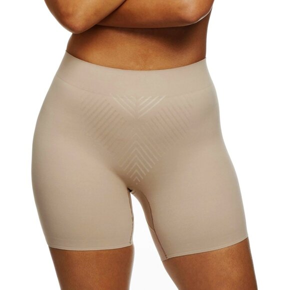 TC Fine Intimates Iconic Core Mid-Thigh Booty Lift Shaping Short - 4958 / Stucco